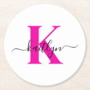 Search for hot pink coasters Initial