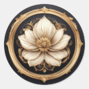 Search for elegant floral design stickers Gold