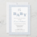 Search for gingham baby shower invitations Plaid