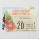 Search for mint and peach wedding invitations For her