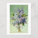 Search for vintage violet flowers postcards Bouquet