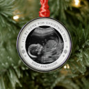 Search for baby announcement christmas tree decorations Sonogram