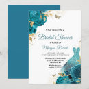 Search for turquoise bridal shower invitations Floral