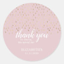 Search for pink and gold baby shower stickers Girly