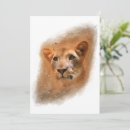 Search for lioness cards Watercolor
