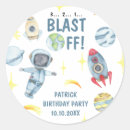 Search for astronaut birthday stickers Watercolor