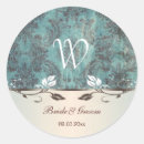 Search for blue green and brown stickers Damask