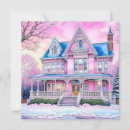 Search for victorian house christmas cards Snow