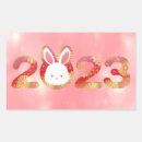 Search for year of the rabbit stickers Chinese new year