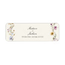Search for pastel return address labels Wildflowers