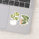 Search for garden pots stickers Monstera