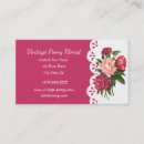 Search for flower farm business cards Vintage