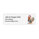 Search for funny chicken return address labels Animal