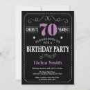 Search for purple 70th birthday invitations Cheers to 70 years