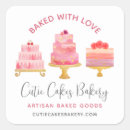 Search for cake bakery stickers Baked with love