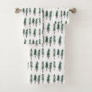 Search for pine trees bath towels Pattern