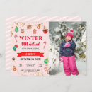 Search for pink and gold winter onederland invitations Girl
