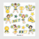 Search for kids award stickers Yellow