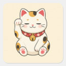 Search for cute maneki neko stickers Japanese