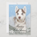 Search for husky puppy postcards Christmas tree