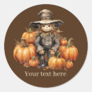 Search for scarecrow stickers Round