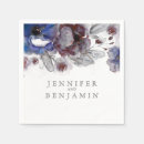 Search for blue and burgundy napkins Maroon