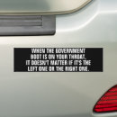 Search for when bumper stickers Government