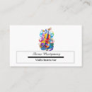 Search for violin business cards Musician