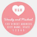 Search for love address stickers Modern