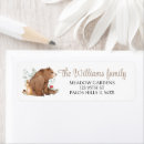 Search for woodland animal return address labels Baby shower