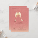 Search for champagne glass birthday invitations Elegant