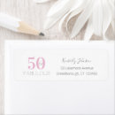 Search for pink and grey return address labels Simple
