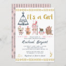 Search for teepee baby girl shower invitations Boho