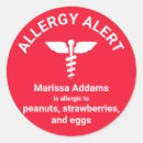Search for allergen stickers Allergy alert