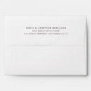 Search for save the date envelopes Return address