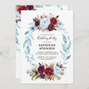 Search for blue flowers birthday invitations Floral
