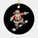 Search for snowboard christmas tree decorations Santa