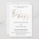 Search for elegant gold calligraphy wedding invitations Typography