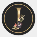 Search for letter j monogram stickers Floral
