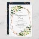 Search for geometric engagement party invitations Greenery