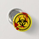 Search for zombies badges Halloween party