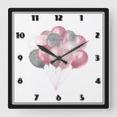 Search for silver and pink clocks Grey