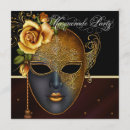 Search for mardi gras quinceanera invitations Gold