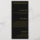 Search for black and gold dinner menus Simple