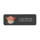 Search for teapot return address labels Floral