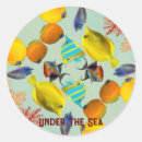 Search for marine fish stickers Under the sea