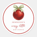 Search for christmas red bow stickers Christmas baby shower