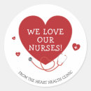 Search for love nursing stickers Thank you