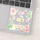 Search for kawaii dinosaur stickers For kids