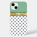Search for mint green polka dots iphone cases Elegant